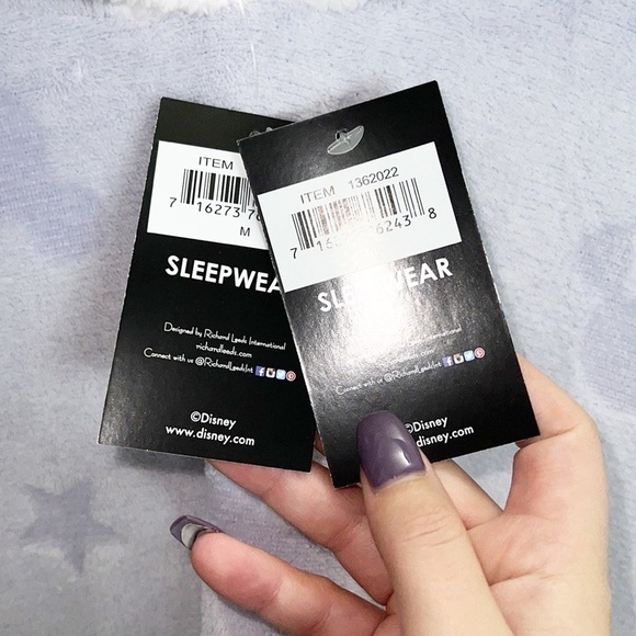 Disney Light Purple And White Mickey Mouse Hoodie Soft Comfortable Sleepwear NEW - Picture 13 of 14